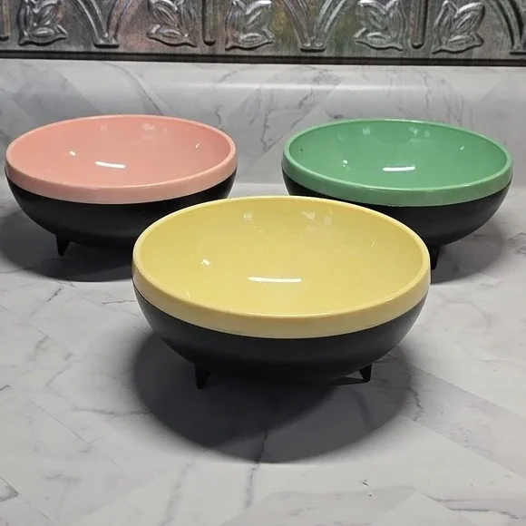 MCM Therm-O-Bowl Reinecke Design Set of 6 Sputnik Multicolor Atomic Bowls 5.5" - Picture 11 of 15